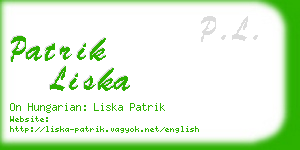 patrik liska business card